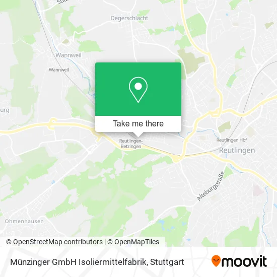 Карта Münzinger GmbH Isoliermittelfabrik