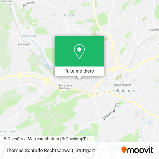 Карта Thomas Schrade Rechtsanwalt