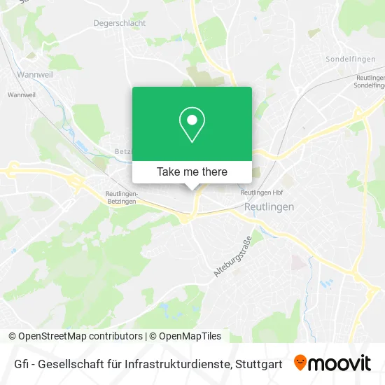 Карта Gfi - Gesellschaft für Infrastrukturdienste