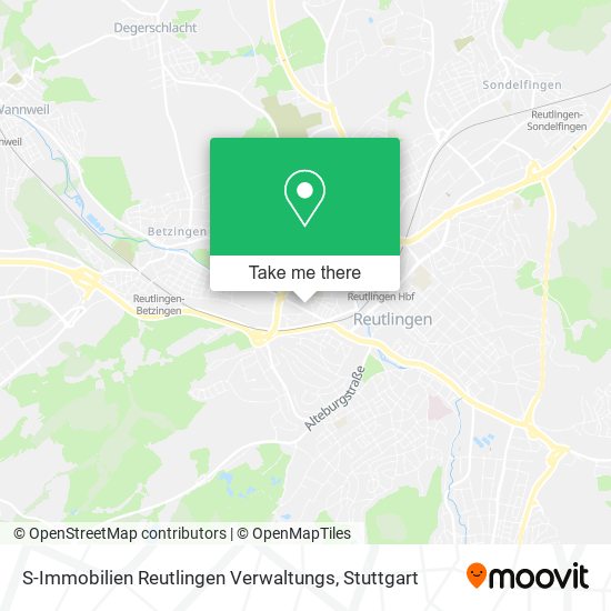 S-Immobilien Reutlingen Verwaltungs map