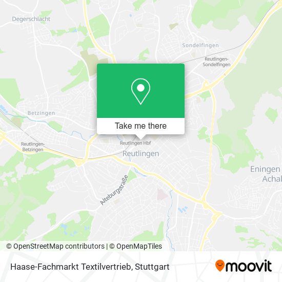 Haase-Fachmarkt Textilvertrieb map