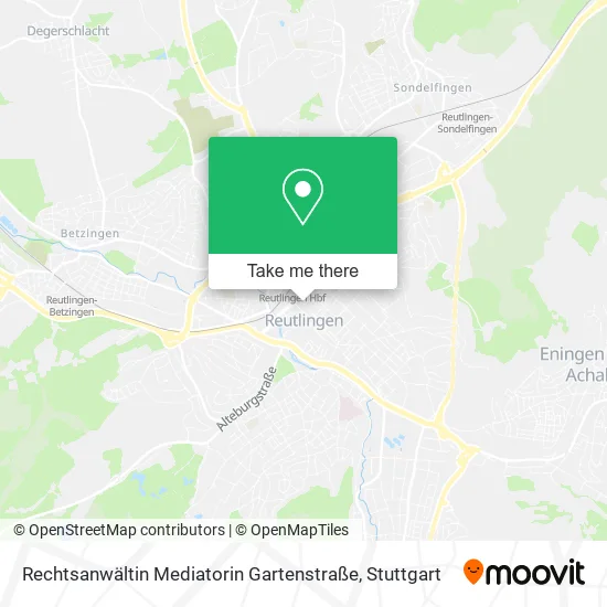 Карта Rechtsanwältin Mediatorin Gartenstraße