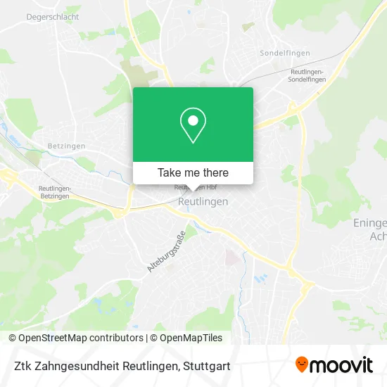 Карта Ztk Zahngesundheit Reutlingen