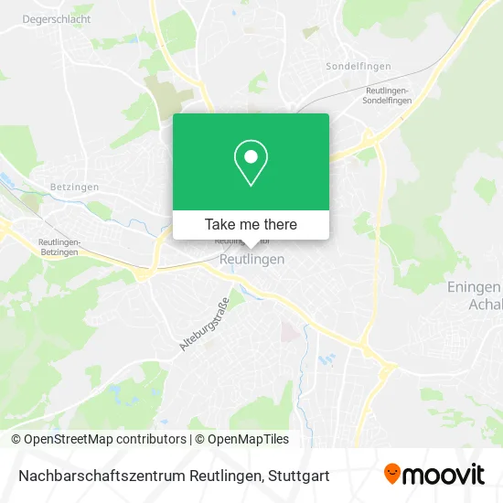 Карта Nachbarschaftszentrum Reutlingen