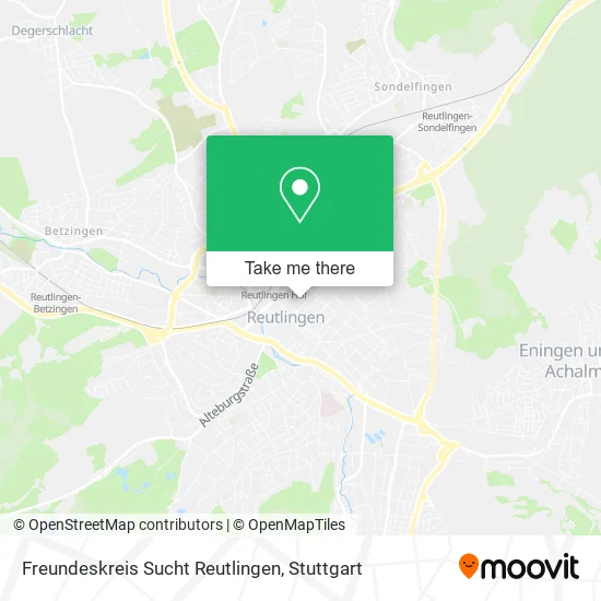 Карта Freundeskreis Sucht Reutlingen