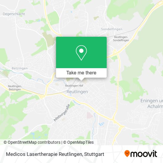 Medicos Lasertherapie Reutlingen map