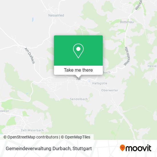Gemeindeverwaltung Durbach map