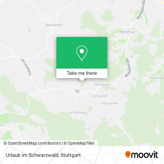 Urlaub im Schwarzwald map