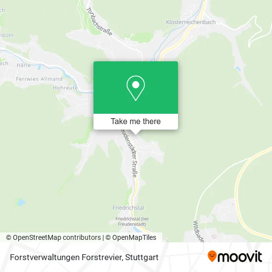 Карта Forstverwaltungen Forstrevier