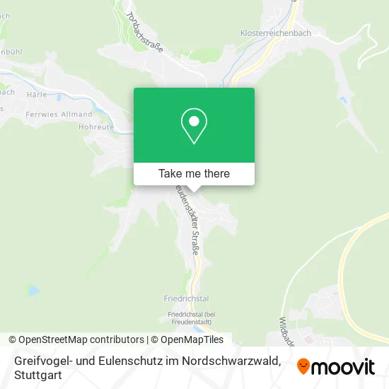 Карта Greifvogel- und Eulenschutz im Nordschwarzwald