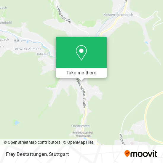 Карта Frey Bestattungen
