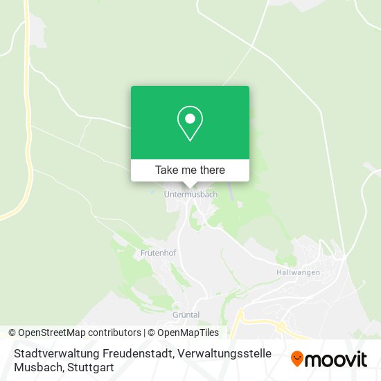 Stadtverwaltung Freudenstadt, Verwaltungsstelle Musbach map