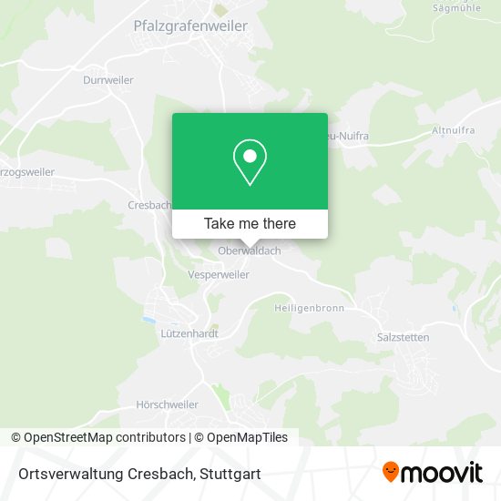 Карта Ortsverwaltung Cresbach