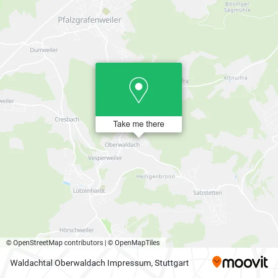 Карта Waldachtal Oberwaldach Impressum