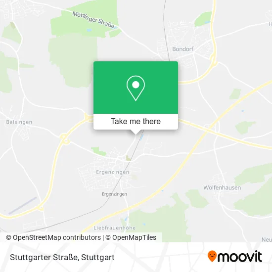 Карта Stuttgarter Straße