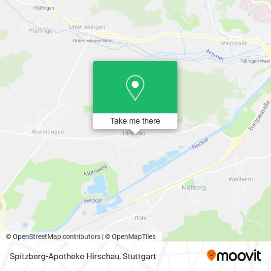 Spitzberg-Apotheke Hirschau map