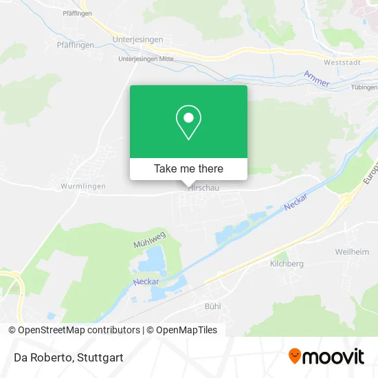 Карта Da Roberto