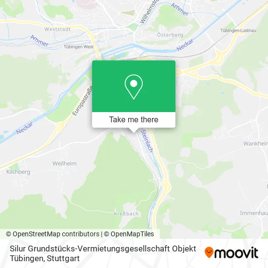 Карта Silur Grundstücks-Vermietungsgesellschaft Objekt Tübingen