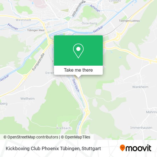 Kickboxing Club Phoenix Tübingen map