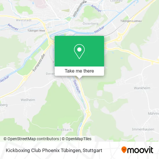 Карта Kickboxing Club Phoenix Tübingen