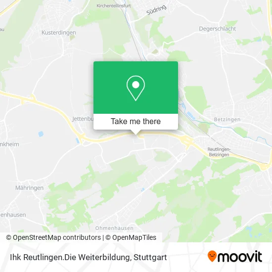 Карта Ihk Reutlingen.Die Weiterbildung