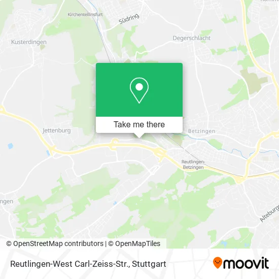 Карта Reutlingen-West Carl-Zeiss-Str.