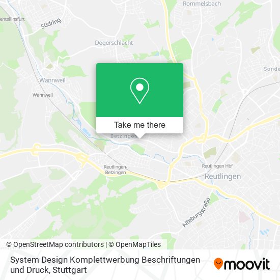System Design Komplettwerbung Beschriftungen und Druck map