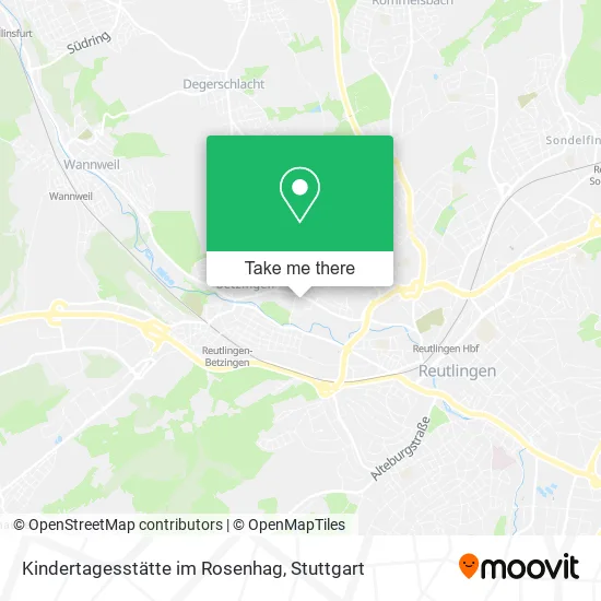 Карта Kindertagesstätte im Rosenhag