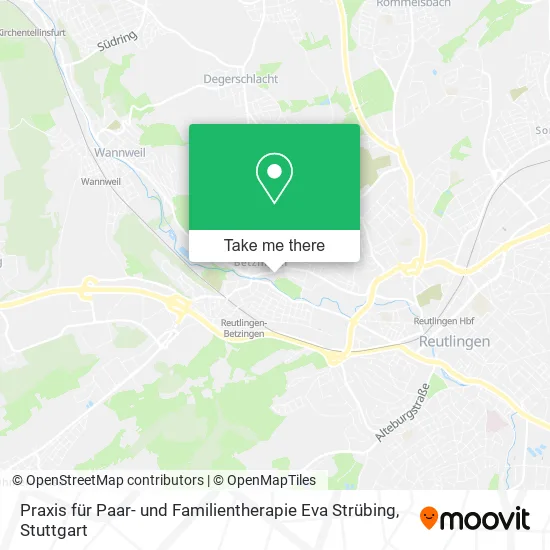 Карта Praxis für Paar- und Familientherapie Eva Strübing