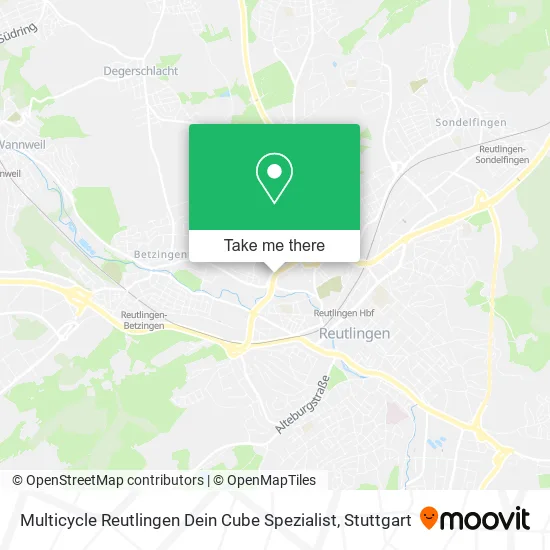 Карта Multicycle Reutlingen Dein Cube Spezialist