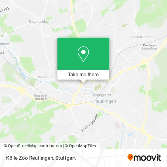 Карта Kölle Zoo Reutlingen