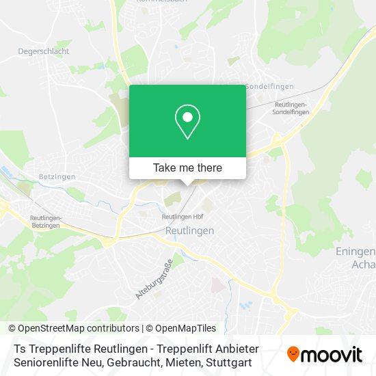 Ts Treppenlifte Reutlingen - Treppenlift Anbieter Seniorenlifte Neu, Gebraucht, Mieten map