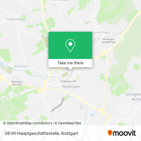 Карта DEVK-Hauptgeschäftsstelle