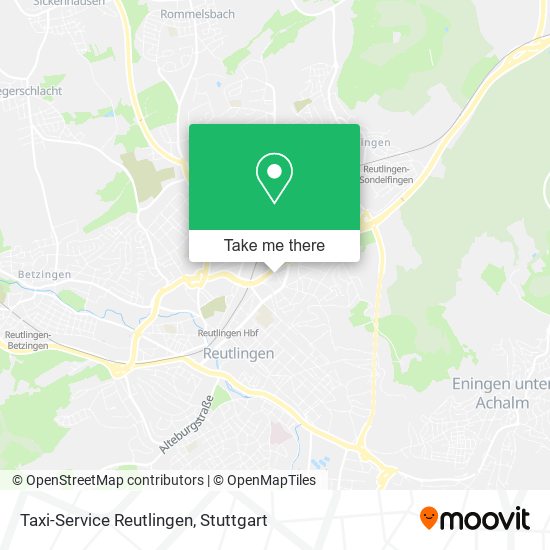 Карта Taxi-Service Reutlingen