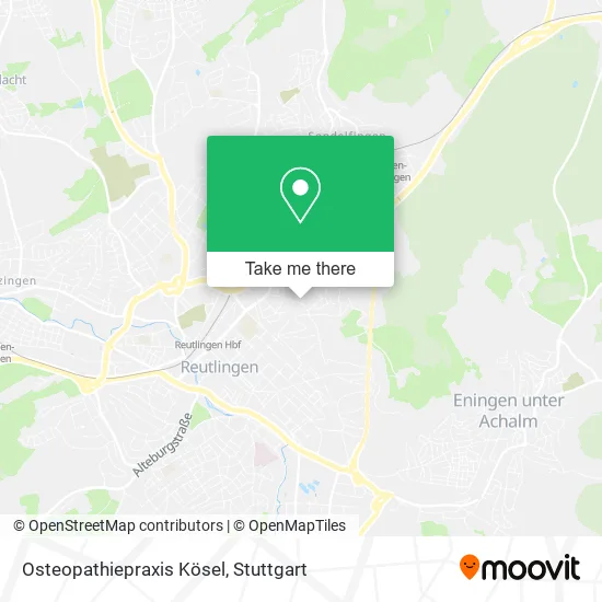 Карта Osteopathiepraxis Kösel