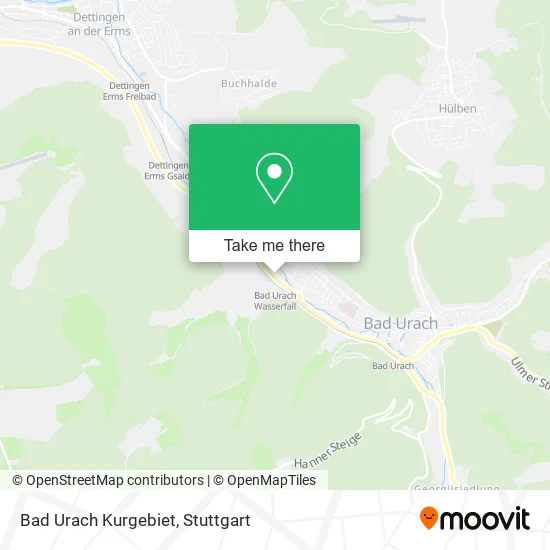 Карта Bad Urach Kurgebiet