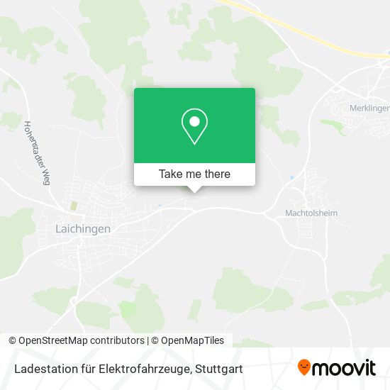 Карта Ladestation für Elektrofahrzeuge