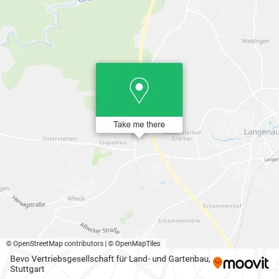 Карта Bevo Vertriebsgesellschaft für Land- und Gartenbau