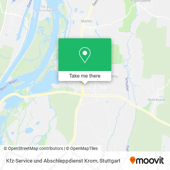 Карта Kfz-Service und Abschleppdienst Krom