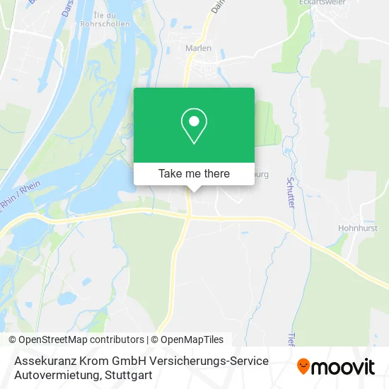 Карта Assekuranz Krom GmbH Versicherungs-Service Autovermietung