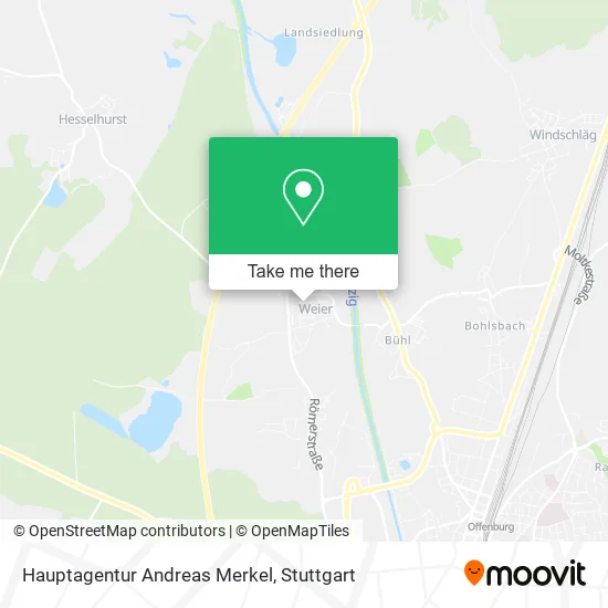 Карта Hauptagentur Andreas Merkel