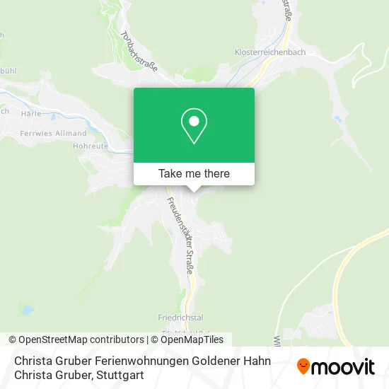 Карта Christa Gruber Ferienwohnungen Goldener Hahn Christa Gruber