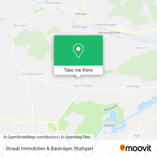 Карта Straub Immobilien & Bauträger