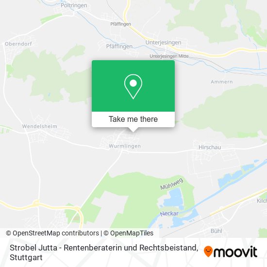 Карта Strobel Jutta - Rentenberaterin und Rechtsbeistand