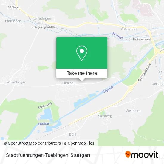 Карта Stadtfuehrungen-Tuebingen