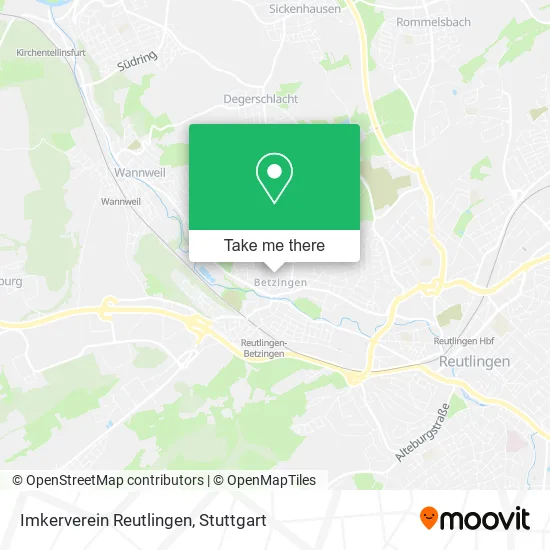 Карта Imkerverein Reutlingen
