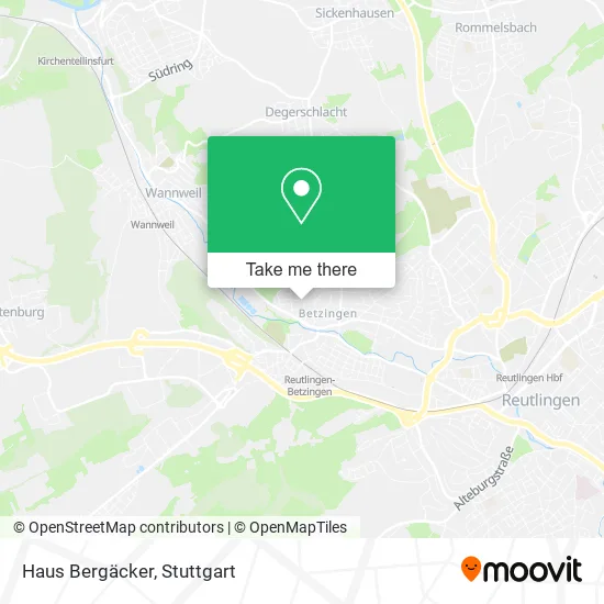 Haus Bergäcker map