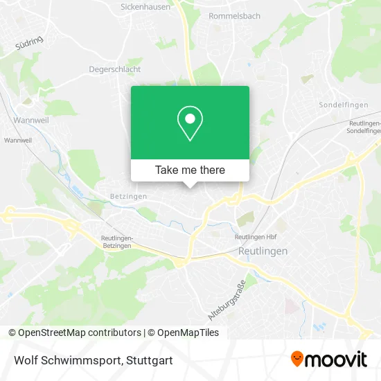 Карта Wolf Schwimmsport