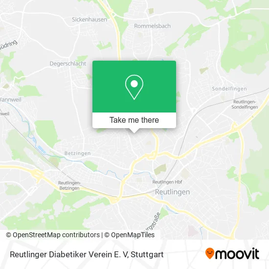 Карта Reutlinger Diabetiker Verein E. V