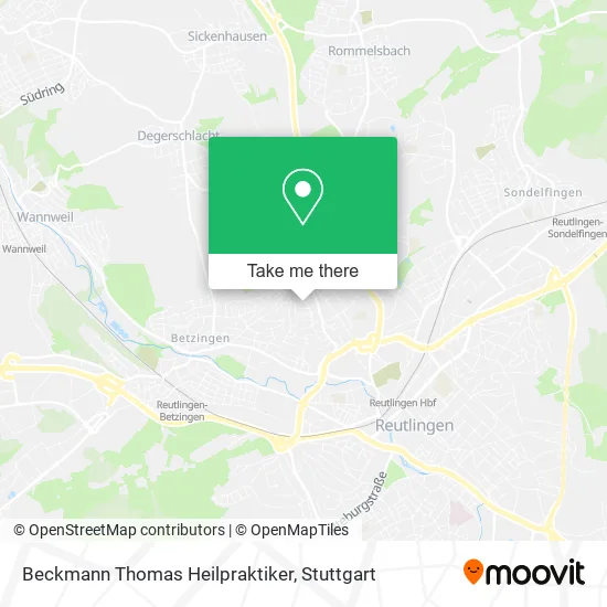 Карта Beckmann Thomas Heilpraktiker